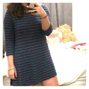 Rag Poets Striped Blue Dress